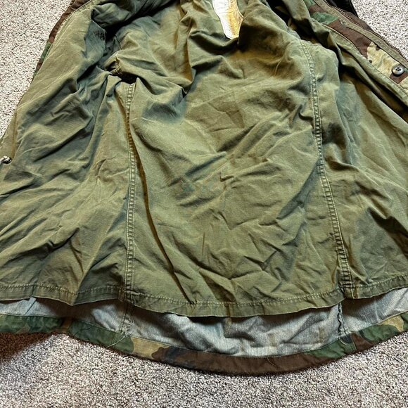 Vintage Military Jacket XS 90s M65 Field cold weather camoflauge - Picture 2 of 5
